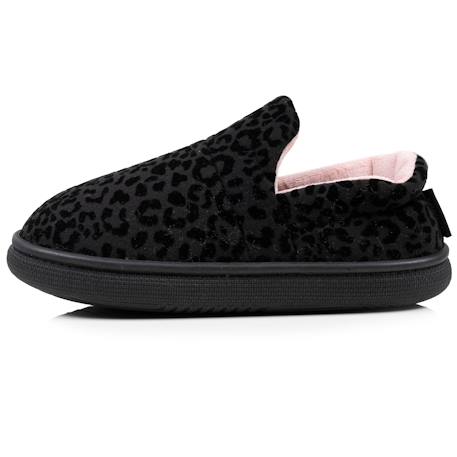 Chaussons charentaises suédine semelle bloup extra confort Ivoire+Noir 10 - vertbaudet enfant 