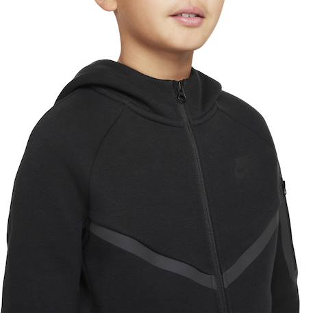 Veste de survêtement enfant en coton Noir foncé 4 - vertbaudet enfant 