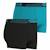 Lot de 2 boxers  ecopack Noir-bleu turquoise+Noir-kaki 2 - vertbaudet enfant 