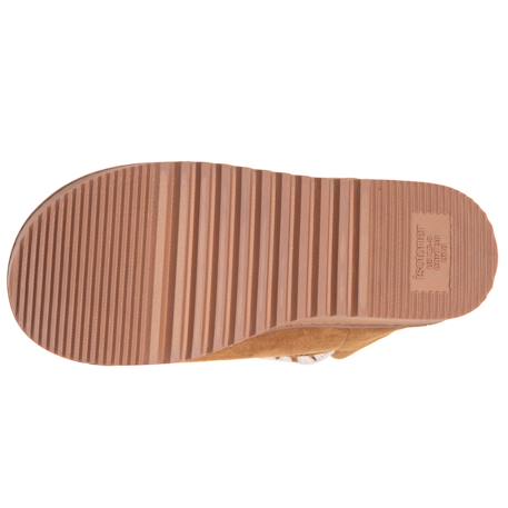 Chaussons bottillons maille bouclette - semelle crantée Camel+Ivoire 5 - vertbaudet enfant 
