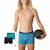 Lot de 2 boxers  ecopack Noir-bleu turquoise+Noir-kaki 4 - vertbaudet enfant 