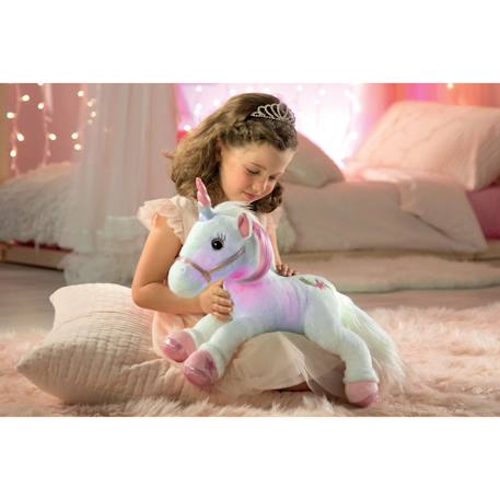 Peluche - licorne lica bella féerique, peluche musicale et lumineuse - 35 cm Blanc 5 - vertbaudet enfant 