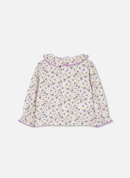 Ensemble bébé brodé de fleurs Violet 4 - vertbaudet enfant 