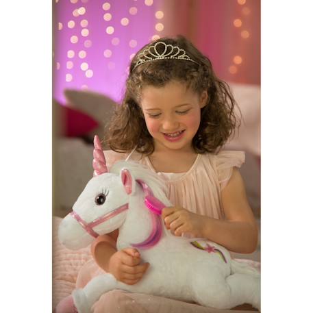 Peluche - licorne lica bella féerique, peluche musicale et lumineuse - 35 cm Blanc 4 - vertbaudet enfant 