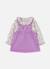 Ensemble bébé brodé de fleurs Violet 2 - vertbaudet enfant 
