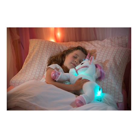 Peluche - licorne lica bella féerique, peluche musicale et lumineuse - 35 cm Blanc 6 - vertbaudet enfant 