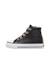 Baskets hautes en cuir ylfas. Noir-beige 3 - vertbaudet enfant 