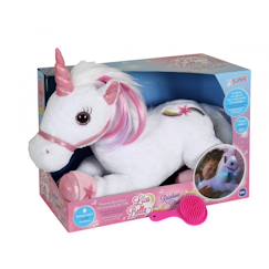 Jouet-Premier âge-Peluches-Peluche - licorne lica bella féerique, peluche musicale et lumineuse - 35 cm