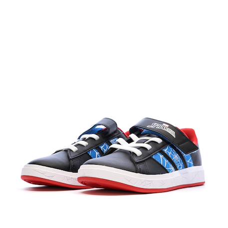 Baskets garçon spider-man grand court Noir 6 - vertbaudet enfant 
