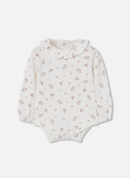 Ensemble bébé fille brodé de fraises Rose 3 - vertbaudet enfant 