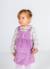 Ensemble bébé brodé de fleurs Violet 1 - vertbaudet enfant 