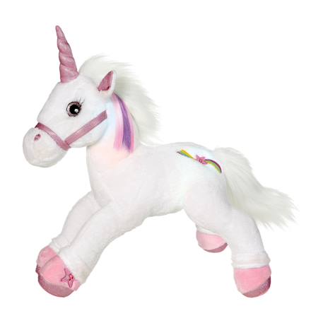Peluche - licorne lica bella féerique, peluche musicale et lumineuse - 35 cm Blanc 2 - vertbaudet enfant 