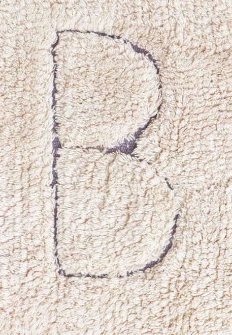Tapis enfant lavable en coton rugcycled abc Naturel+Naturel, olive 5 - vertbaudet enfant 