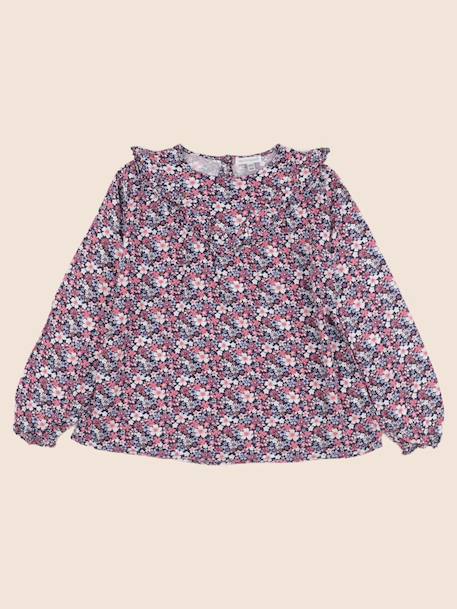 Blouse - 9 ans Bleu, rose 1 - vertbaudet enfant 