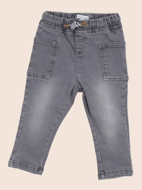 Jean - 18 mois Gris 1 - vertbaudet enfant 