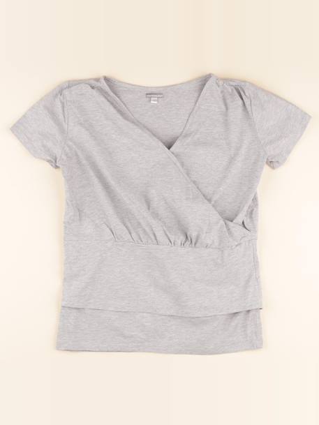 Tee-shirt allaitement - 38 à 40 Gris 1 - vertbaudet enfant 