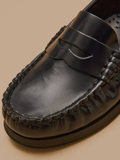 Mocassins en cuir fille Encre 6 - vertbaudet enfant 