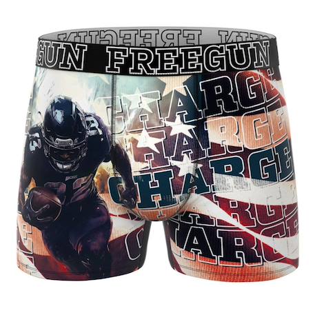 Boxer garçon imprimé football américain Noir 2 - vertbaudet enfant 
