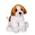 Peluche - peluche floppipup beagle - 22 cm Blanc 1 - vertbaudet enfant 