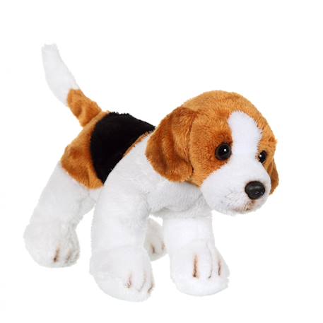 Peluche - peluche floppipup beagle - 22 cm Blanc 2 - vertbaudet enfant 