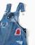 Salopette courte en jean avec broderies stitch Bleu 3 - vertbaudet enfant 