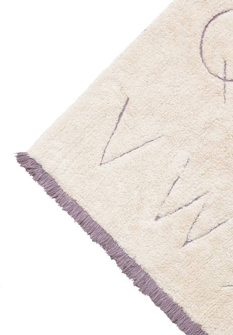 Tapis enfant lavable en coton rugcycled abc Naturel+Naturel, olive 6 - vertbaudet enfant 