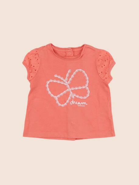 Tee-shirt - 6 mois Orange 1 - vertbaudet enfant 