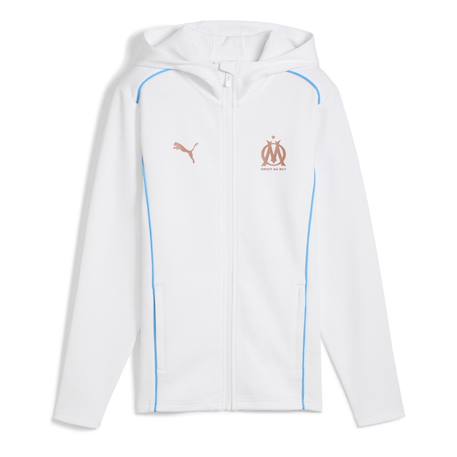 Sweat zippé à capuche garçon OM 24/25 Blanc 2 - vertbaudet enfant 
