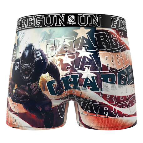 Boxer garçon imprimé football américain Noir 3 - vertbaudet enfant 