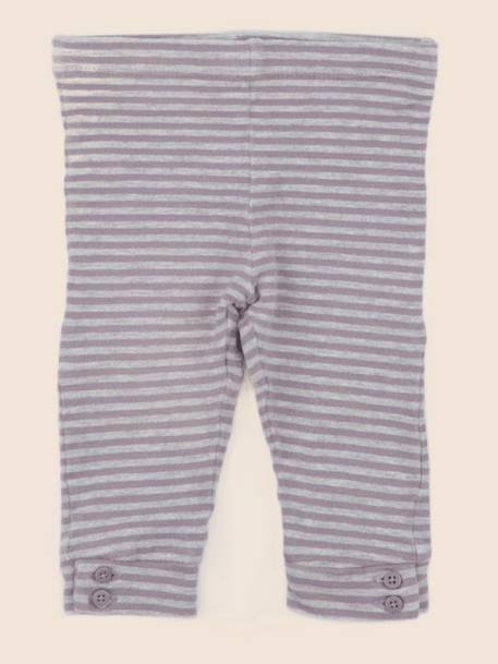 Legging - 9 mois Gris, violet 1 - vertbaudet enfant 
