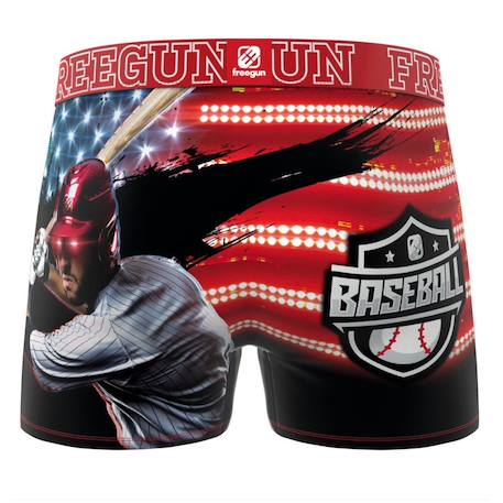 Boxer garçon baseball Rouge 3 - vertbaudet enfant 