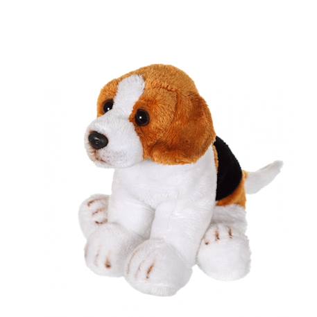 Peluche - peluche floppipup beagle - 22 cm Blanc 3 - vertbaudet enfant 
