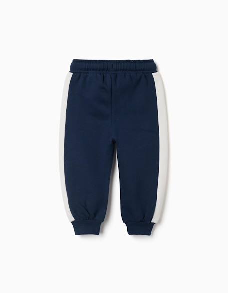 Pantalon de jogging en coton peigné avec imprimé mickey Bleu foncé 2 - vertbaudet enfant 