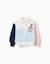Sweat en coton avec imprimés stitch Bleu clair 1 - vertbaudet enfant 