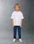Jean en coton à coupe droite Bleu+Bleu clair 1 - vertbaudet enfant 