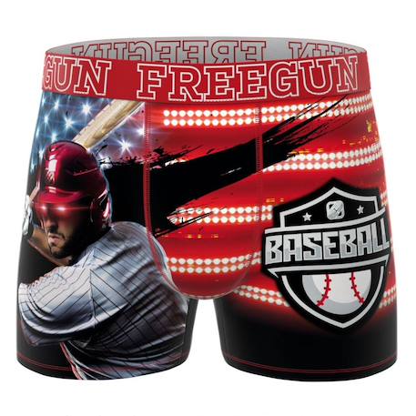 Boxer garçon baseball Rouge 2 - vertbaudet enfant 