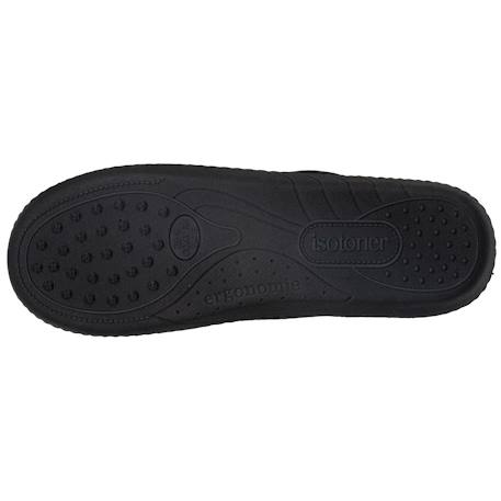Chaussons mules semelle ergonomique confort, velours Marine+Noir+Rayures 11 - vertbaudet enfant 