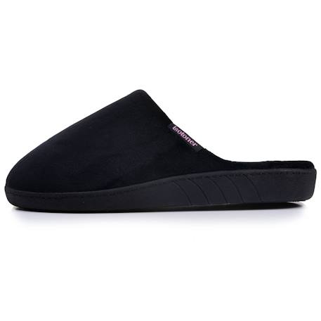 Chaussons mules semelle ergonomique confort, velours Marine+Noir+Rayures 10 - vertbaudet enfant 