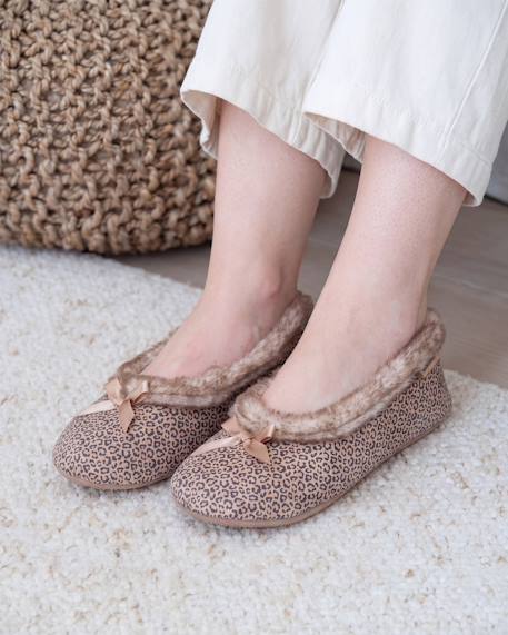 Chaussons ballerines semelle ultra-souple, confortables, semelle à mémoire de forme Léopard+Marine+Noir 2 - vertbaudet enfant 