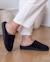 Chaussons mules semelle ergonomique confort, velours Marine+Noir+Rayures 8 - vertbaudet enfant 