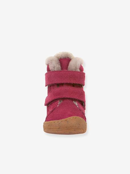 Boots fille MINNI SUEDE Froddo bleu pétrole+fuchsia+vieux rose 12 - vertbaudet enfant 