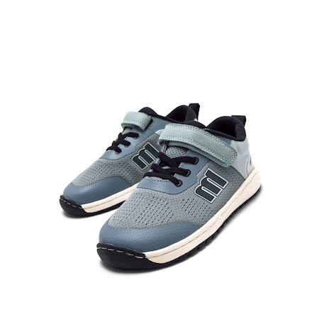 Sneakers garçon synthétique fermeture adhésive Bleu moyen+Blue+Mauve+Vert olive 6 - vertbaudet enfant 