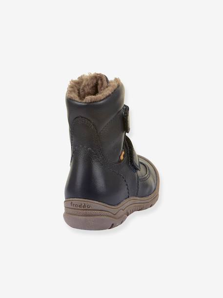 Boots garçon LINZ WOOL TEX HIGH Froddo bleu+bleu nuit+blush 9 - vertbaudet enfant 