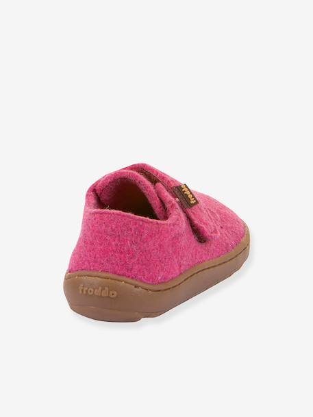 Chaussons barefoot enfants BAREFOOT WOOLY Froddo beige+bleu jean+bleu nuit+fuchsia+gris chiné+rose chiné+rouge+vert 21 - vertbaudet enfant 