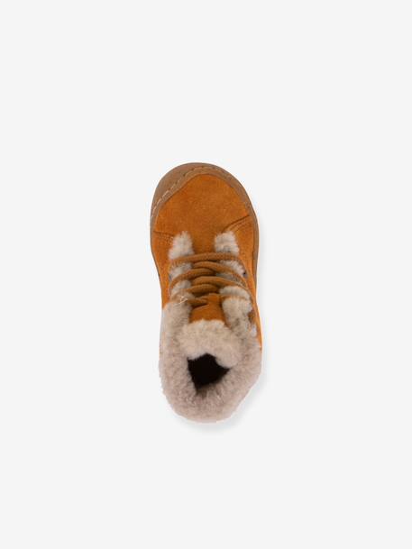 Bottes enfants MINNI SUEDE LACES Froddo caramel+vieux rose 4 - vertbaudet enfant 