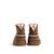 Bottines filles textile sans fermeture- ouverts Brown 3 - vertbaudet enfant 