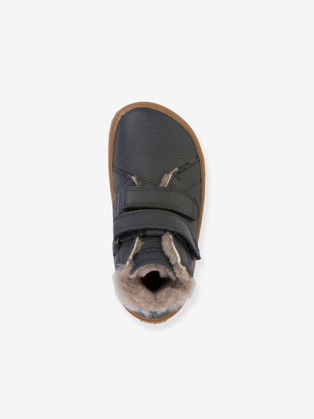 Bottes pieds nus enfants BAREFOOT WINTER FURRY Froddo bleu nuit+bordeaux 4 - vertbaudet enfant 