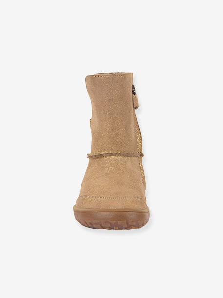Bottes pieds nus enfants BAREFOOT TEX SUEDE Froddo bordeaux+gris+noir+or 26 - vertbaudet enfant 