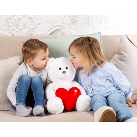 Peluche ours cœur 35 cm Rouge 5 - vertbaudet enfant 