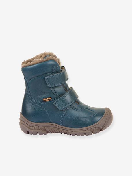 Boots garçon LINZ WOOL TEX HIGH Froddo bleu+bleu nuit+blush 2 - vertbaudet enfant 